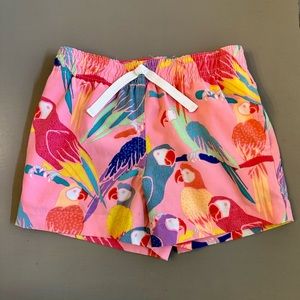 Chubbies Toddler 2T Parrots Swim Pink GUC